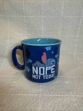Disney Stitch 'Nope Not Today' Blue Ceramic Mug